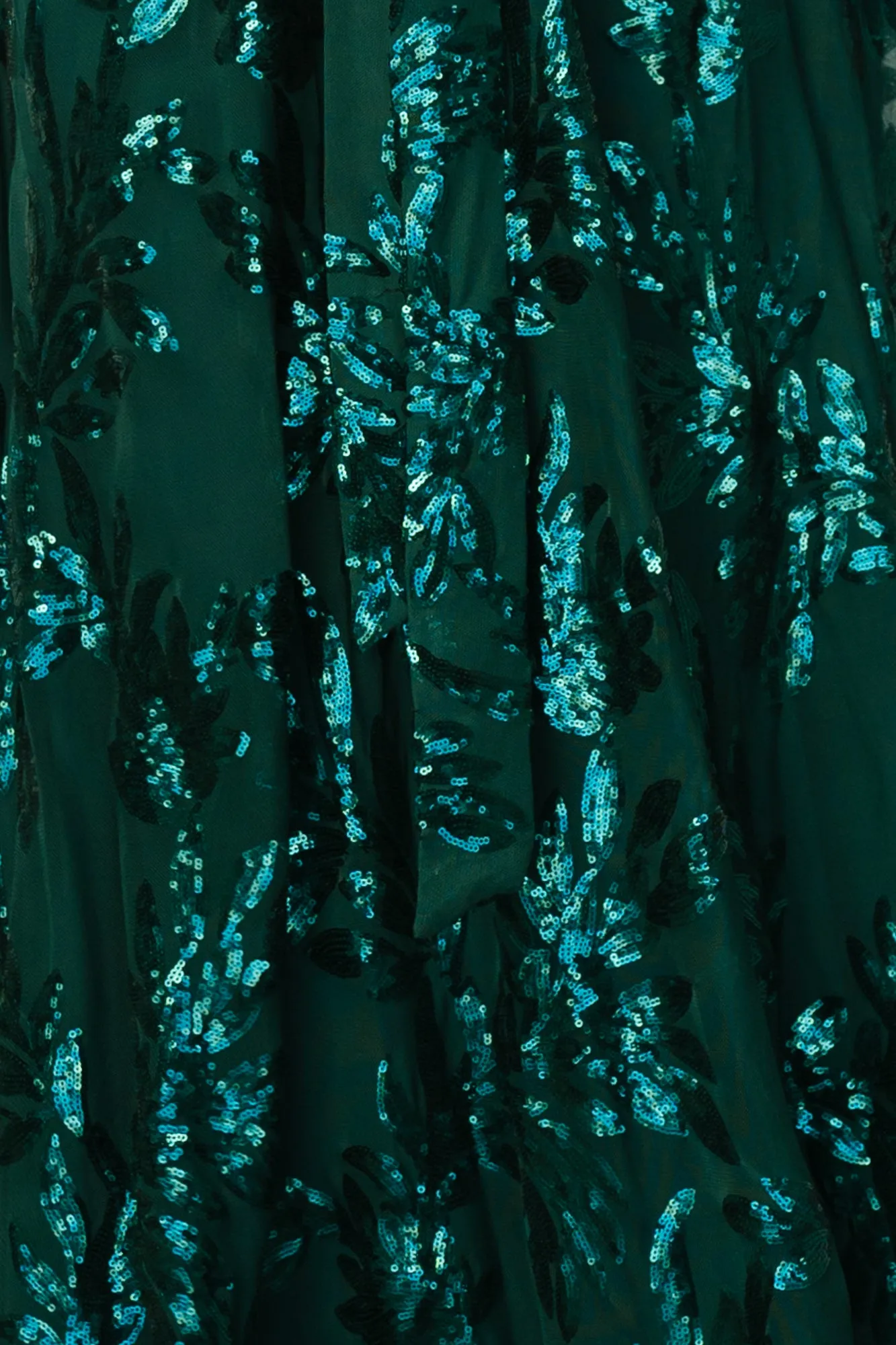 Fabric Swatch - Muse Sequin | Emerald sold by Baltic Born