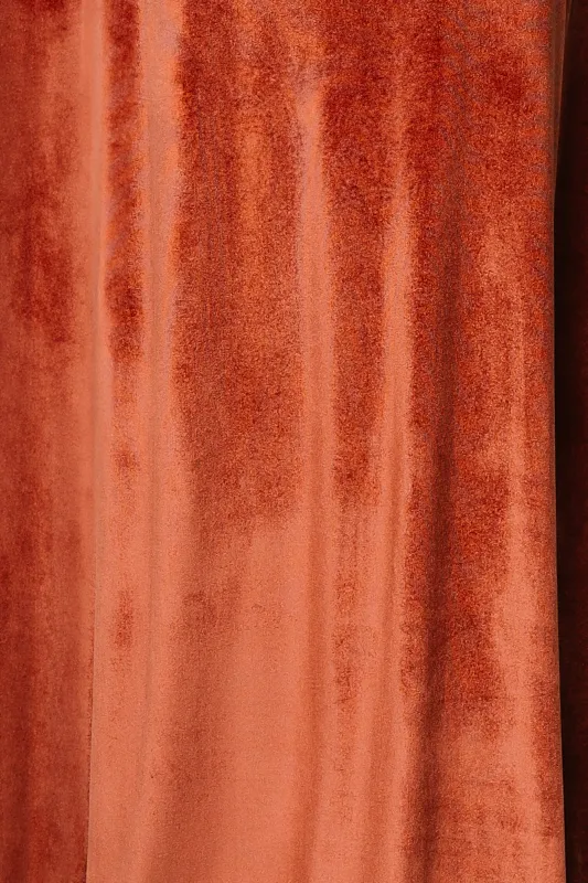 Fabric Swatch - Tatiana Velvet | Cinnamon sold by Baltic Born