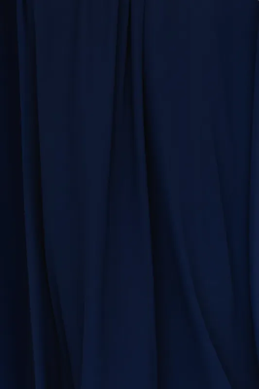 Fabric Swatch - Sierra Chiffon | Navy sold by Baltic Born
