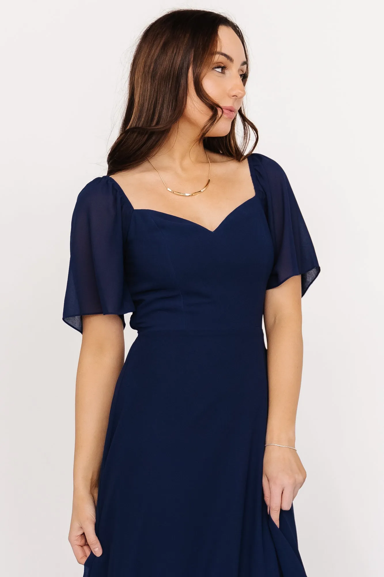 Fabric Swatch - Sierra Chiffon | Navy sold by Baltic Born product image thumbnail 2