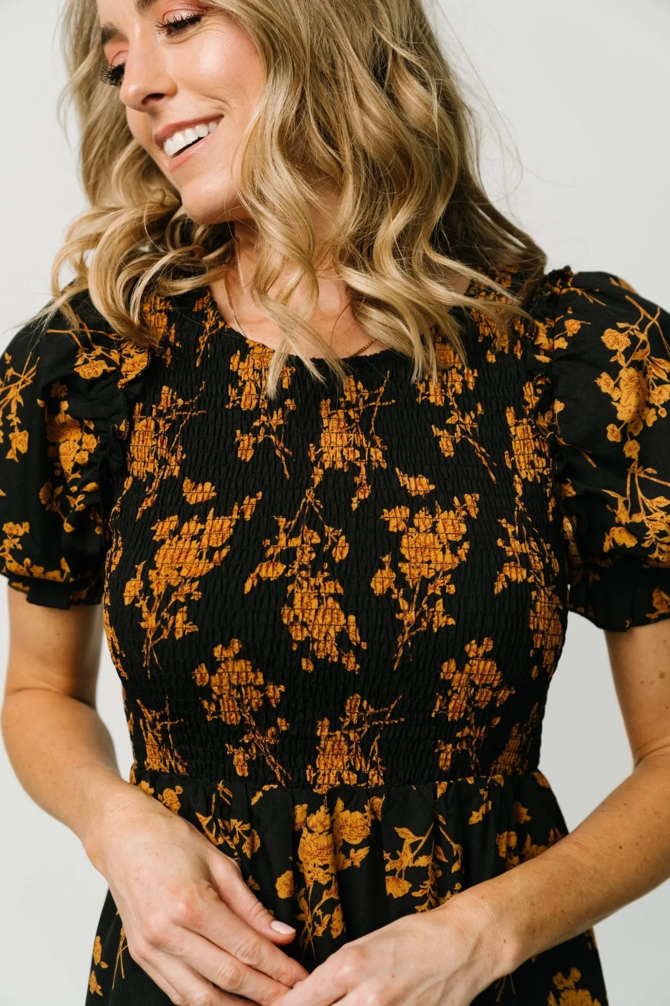 Somerset Midi Dress | Black + Gold sold by Baltic Born product image thumbnail 2
