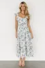 Sorrento Ruffle Dress | Blue Floral sold by Baltic Born