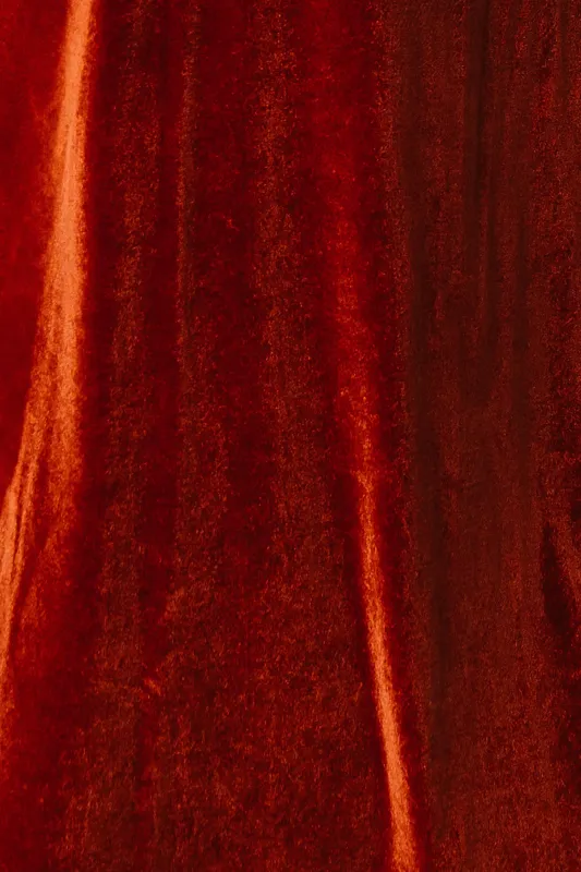 Fabric Swatch - Tatiana Velvet | Rust sold by Baltic Born