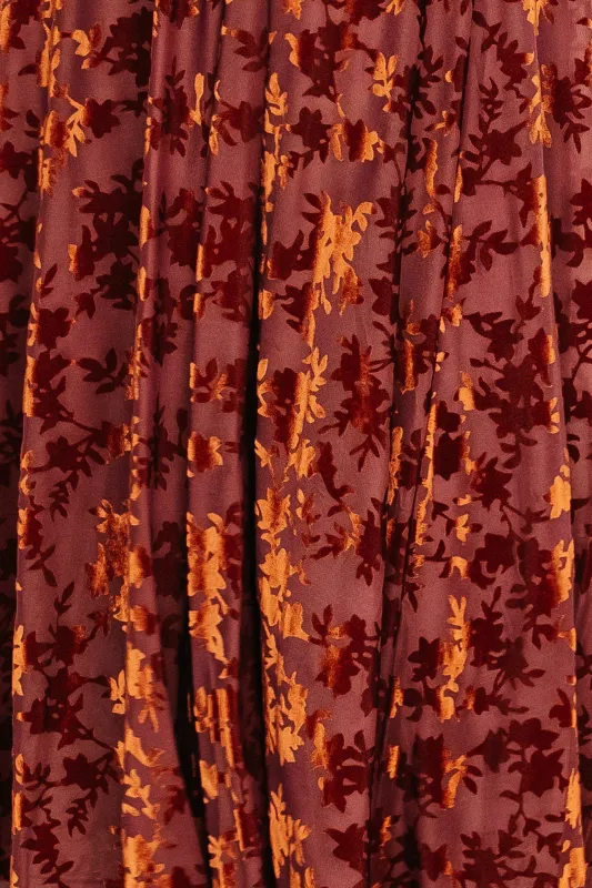 Fabric Swatch - Veronica Velvet | Rust sold by Baltic Born