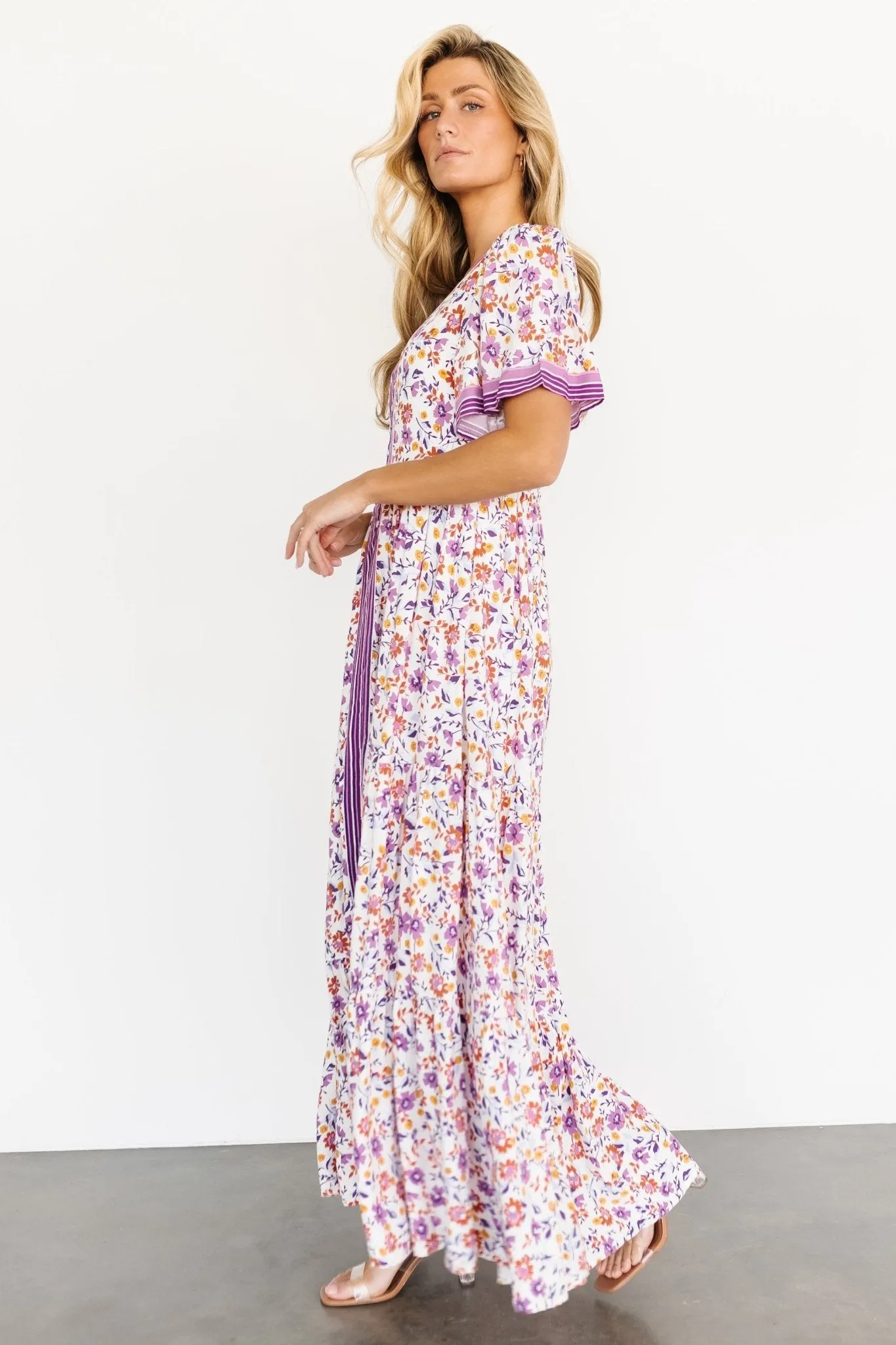 Cheryl Maxi Dress | Orchid Floral sold by Baltic Born product image thumbnail 3