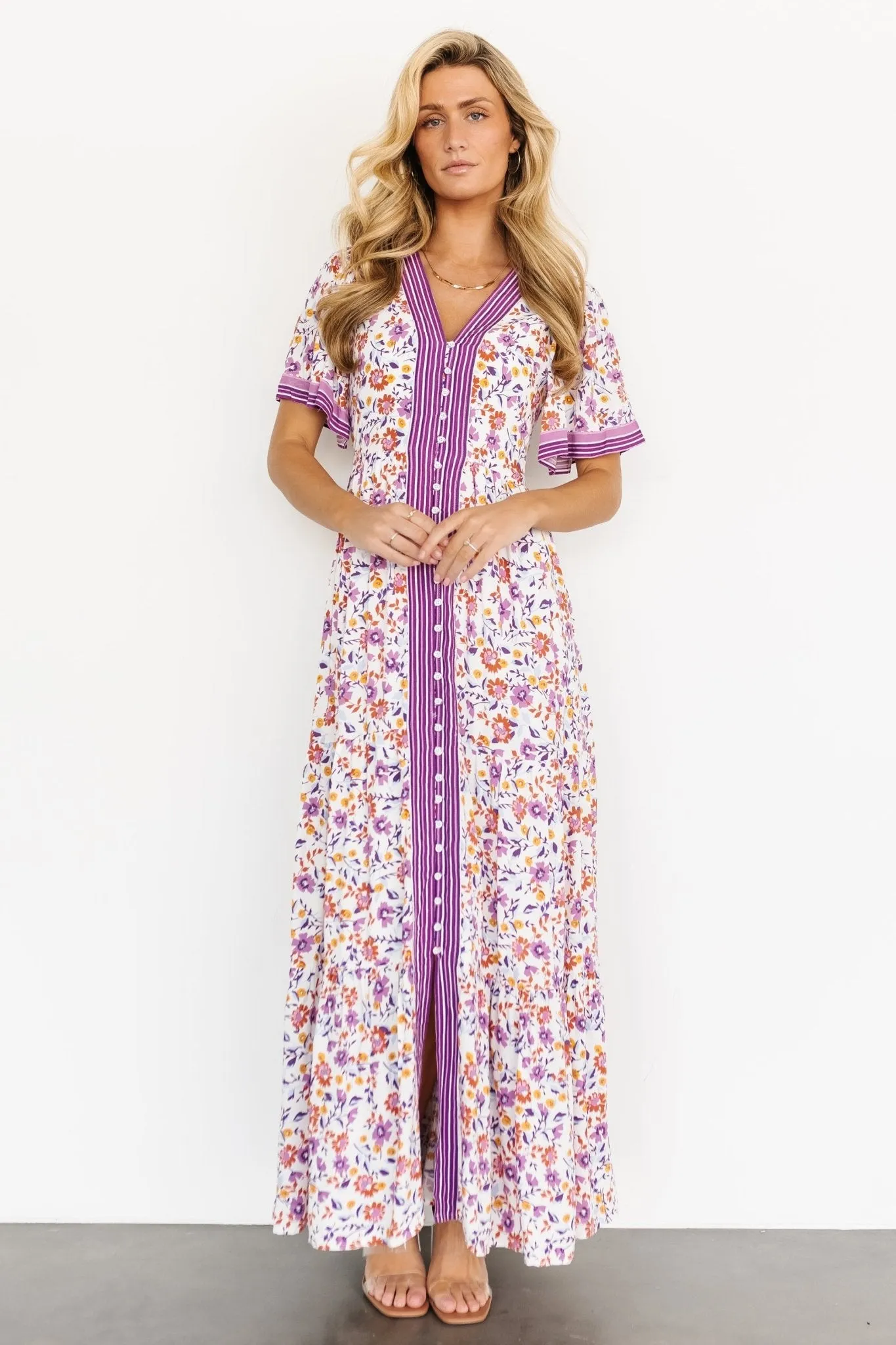 Cheryl Maxi Dress | Orchid Floral sold by Baltic Born