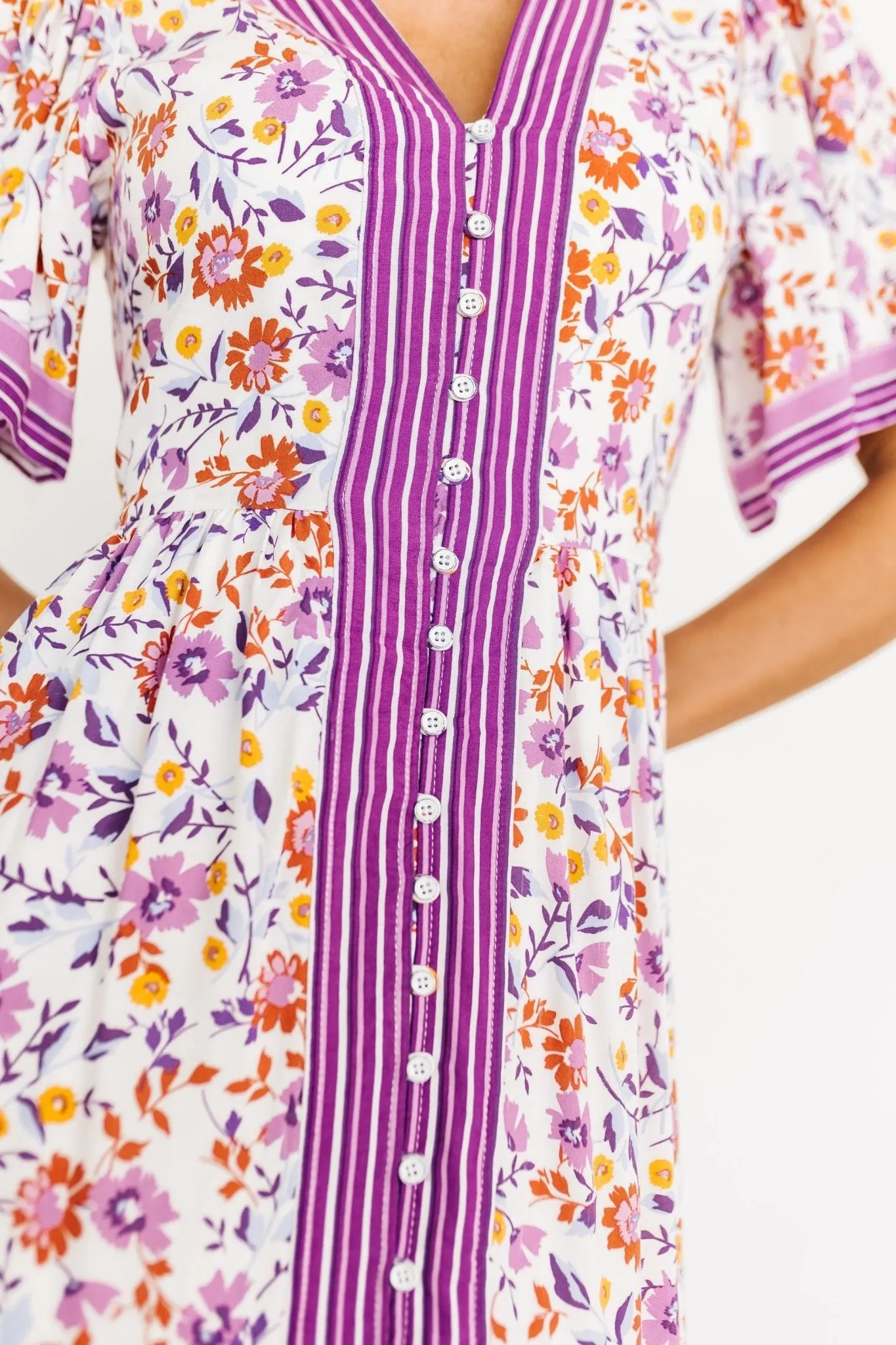 Cheryl Maxi Dress | Orchid Floral sold by Baltic Born product image thumbnail 2