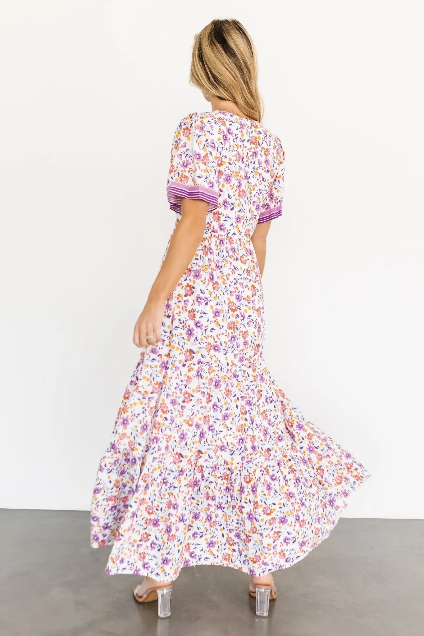Cheryl Maxi Dress | Orchid Floral sold by Baltic Born product image thumbnail 4