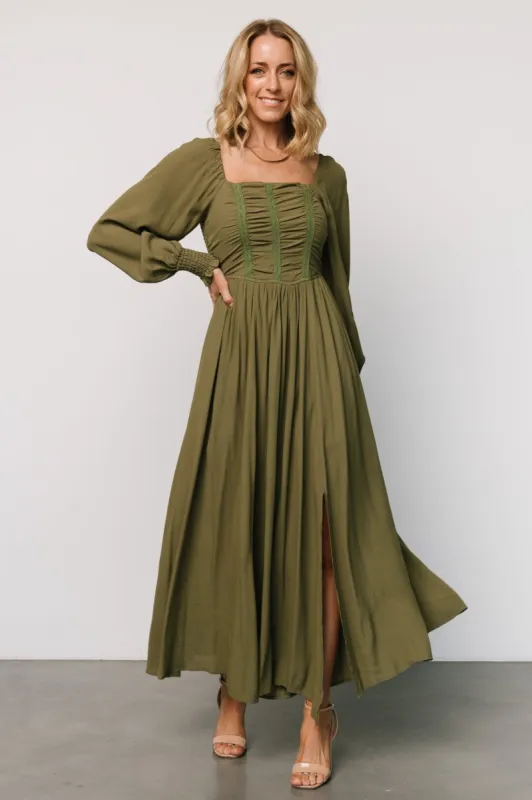 Maddalena Maxi Dress | Olive sold by Baltic Born