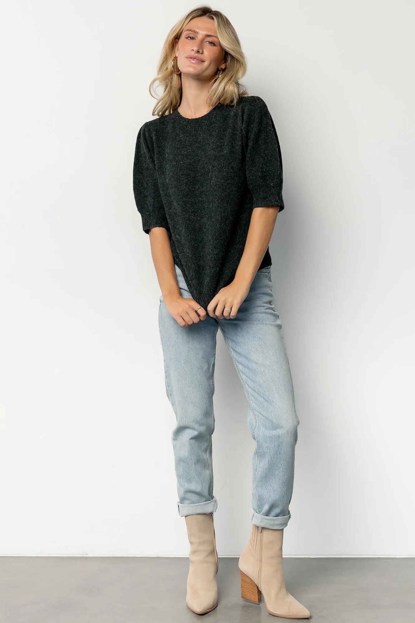 Keira Sweater Top | Dark Green sold by Baltic Born product image thumbnail 2