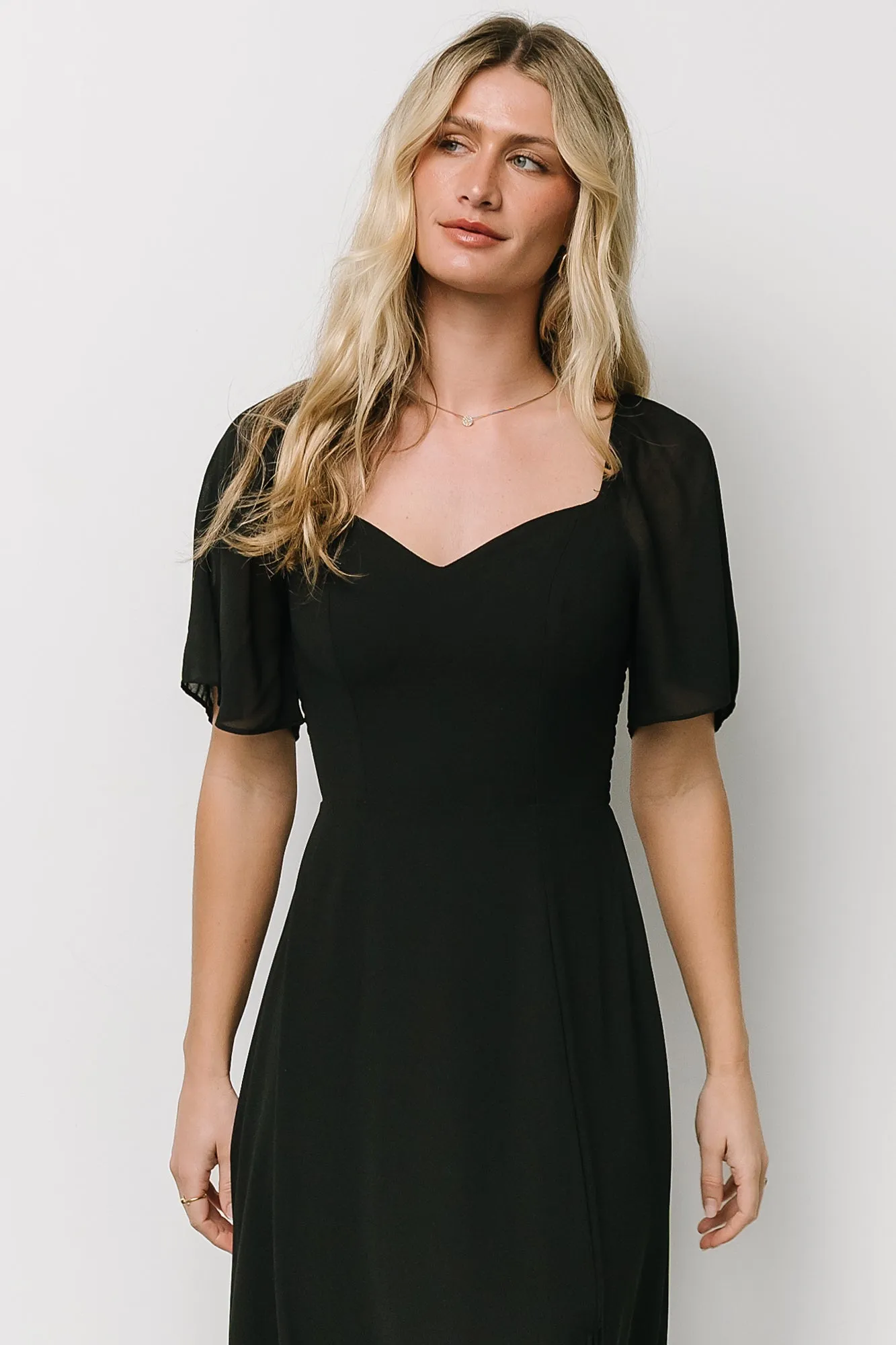 Fabric Swatch - Sierra Chiffon | Black sold by Baltic Born product image thumbnail 2