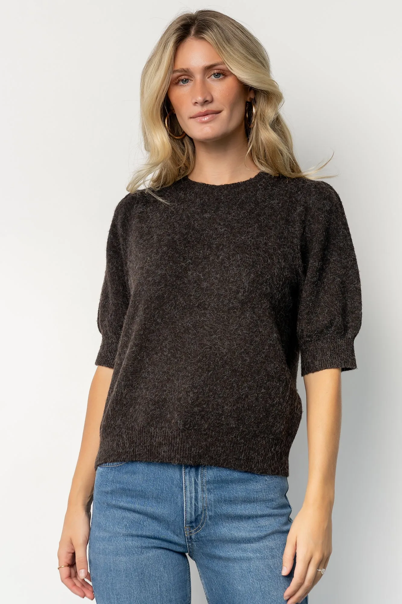 Keira Sweater Top | Dark Brown sold by Baltic Born