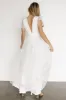 Nova Shimmer Maxi Dress | White sold by Baltic Born