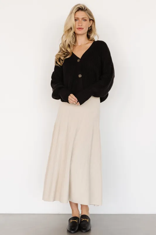 Carynn Knit Midi Skirt | Natural sold by Baltic Born