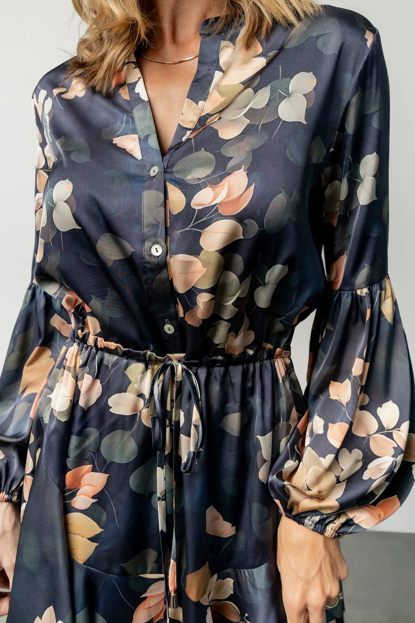 Venice Short Dress | Navy + Multi Floral sold by Baltic Born product image thumbnail 2