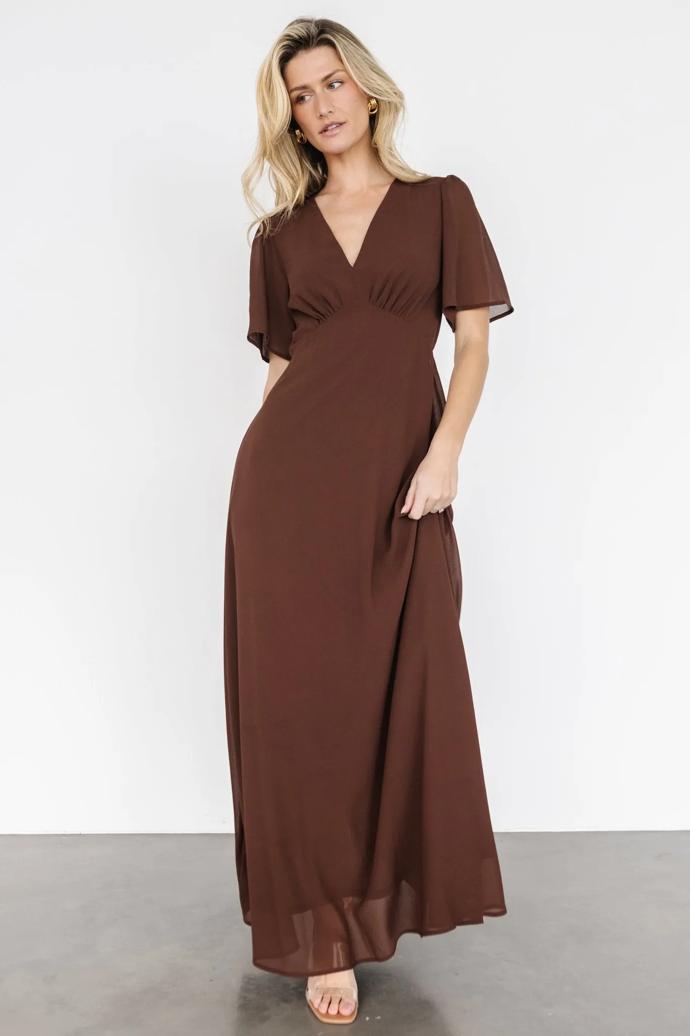 Esti Maxi Dress | Espresso sold by Baltic Born product image thumbnail 3