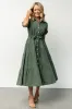 Logan Button Up Dress | Green sold by Baltic Born