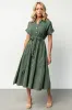 Logan Button Up Dress | Green sold by Baltic Born