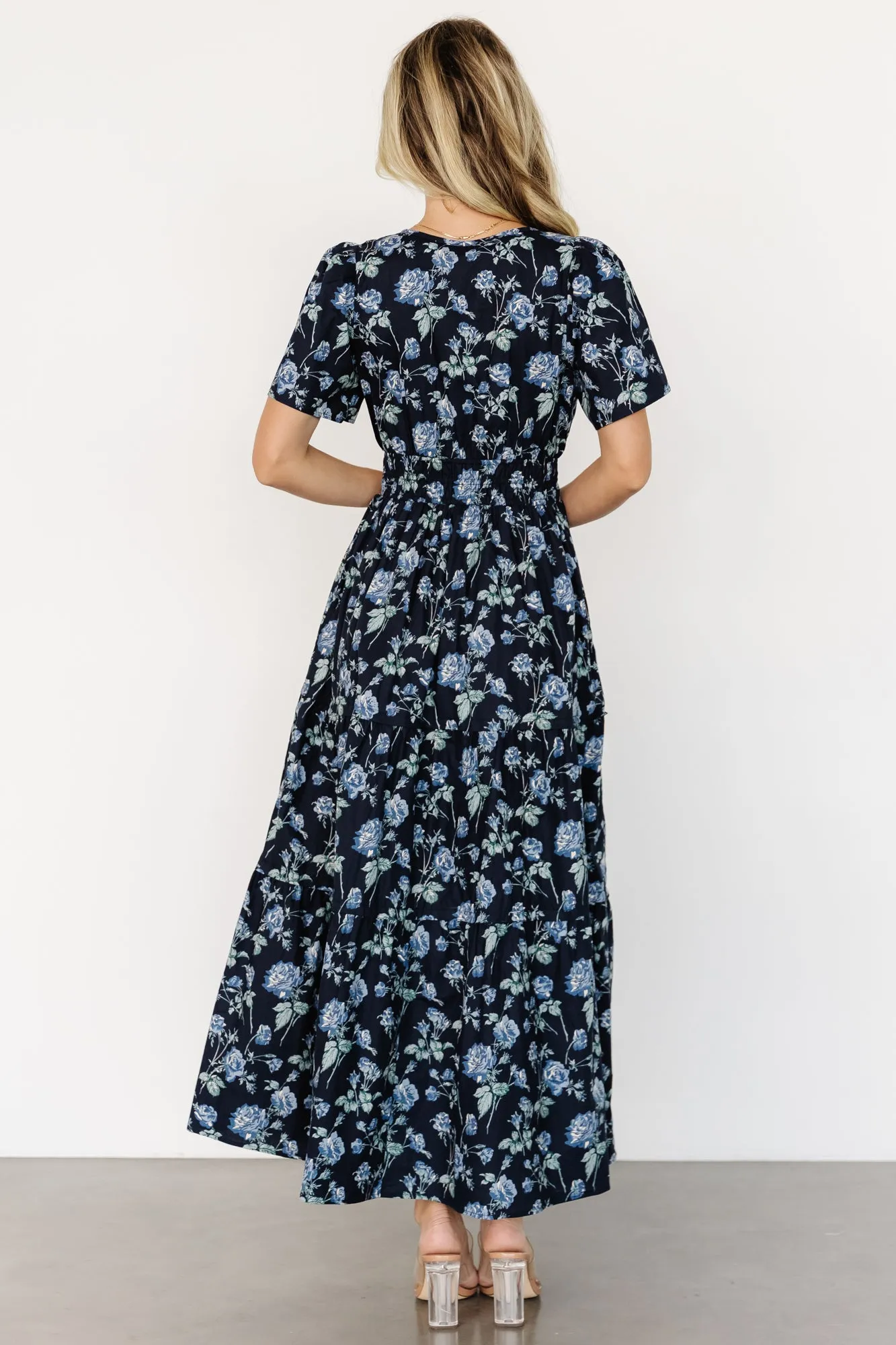 Kristin Maxi Dress | Navy Floral sold by Baltic Born product image thumbnail 4