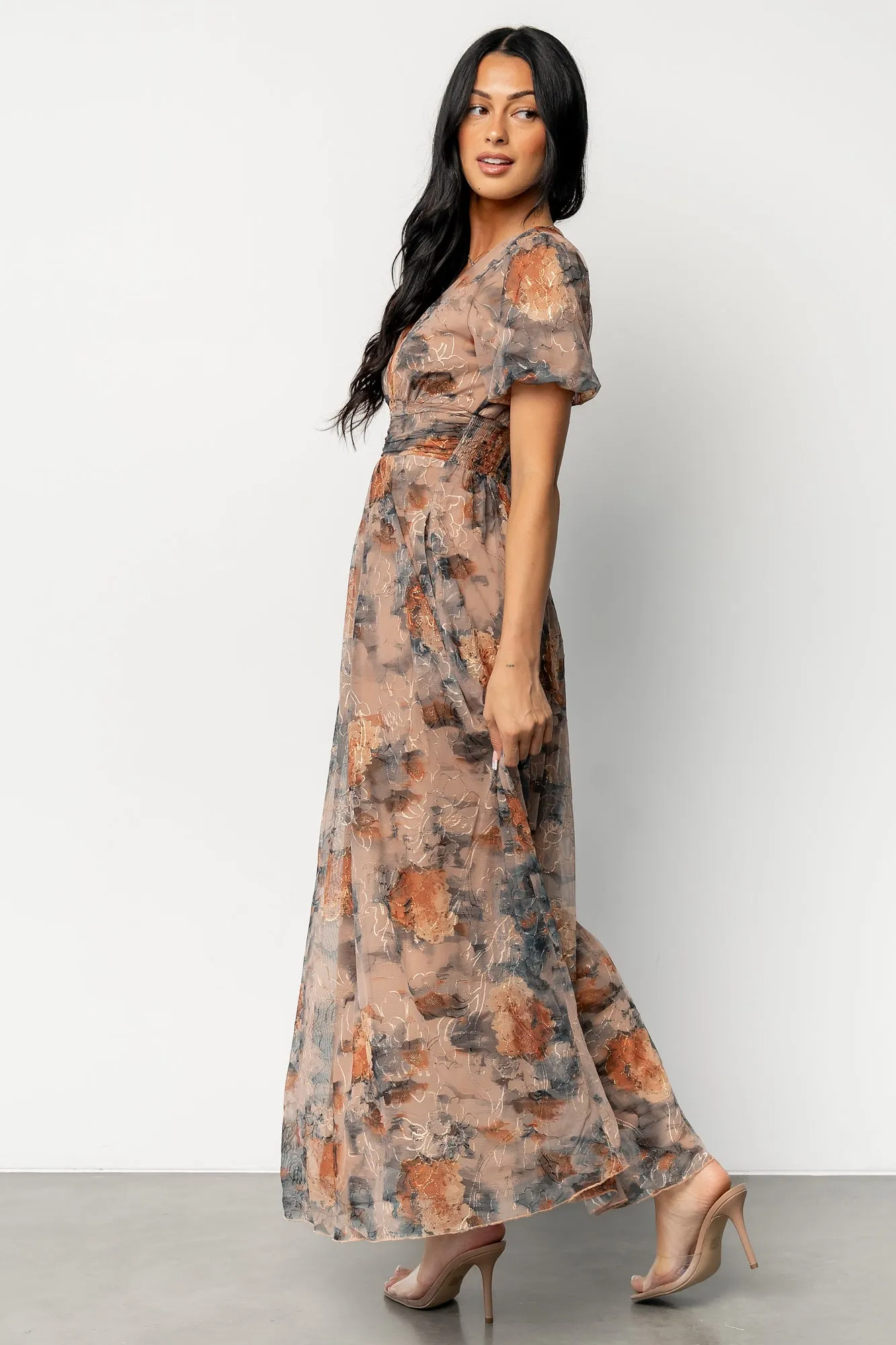 Ardley Maxi Dress | Copper + Slate Floral sold by Baltic Born product image thumbnail 3