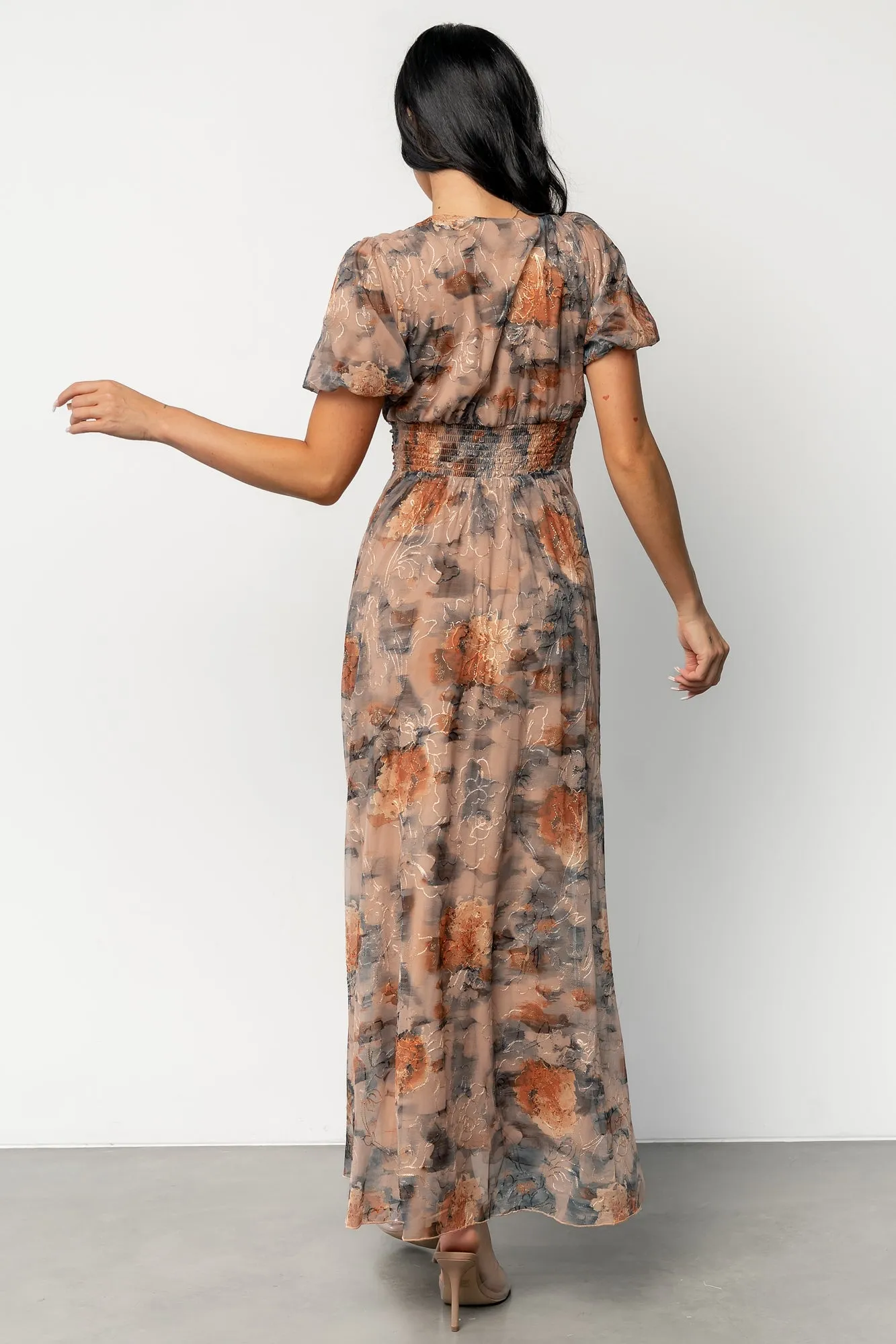 Ardley Maxi Dress | Copper + Slate Floral sold by Baltic Born product image thumbnail 4
