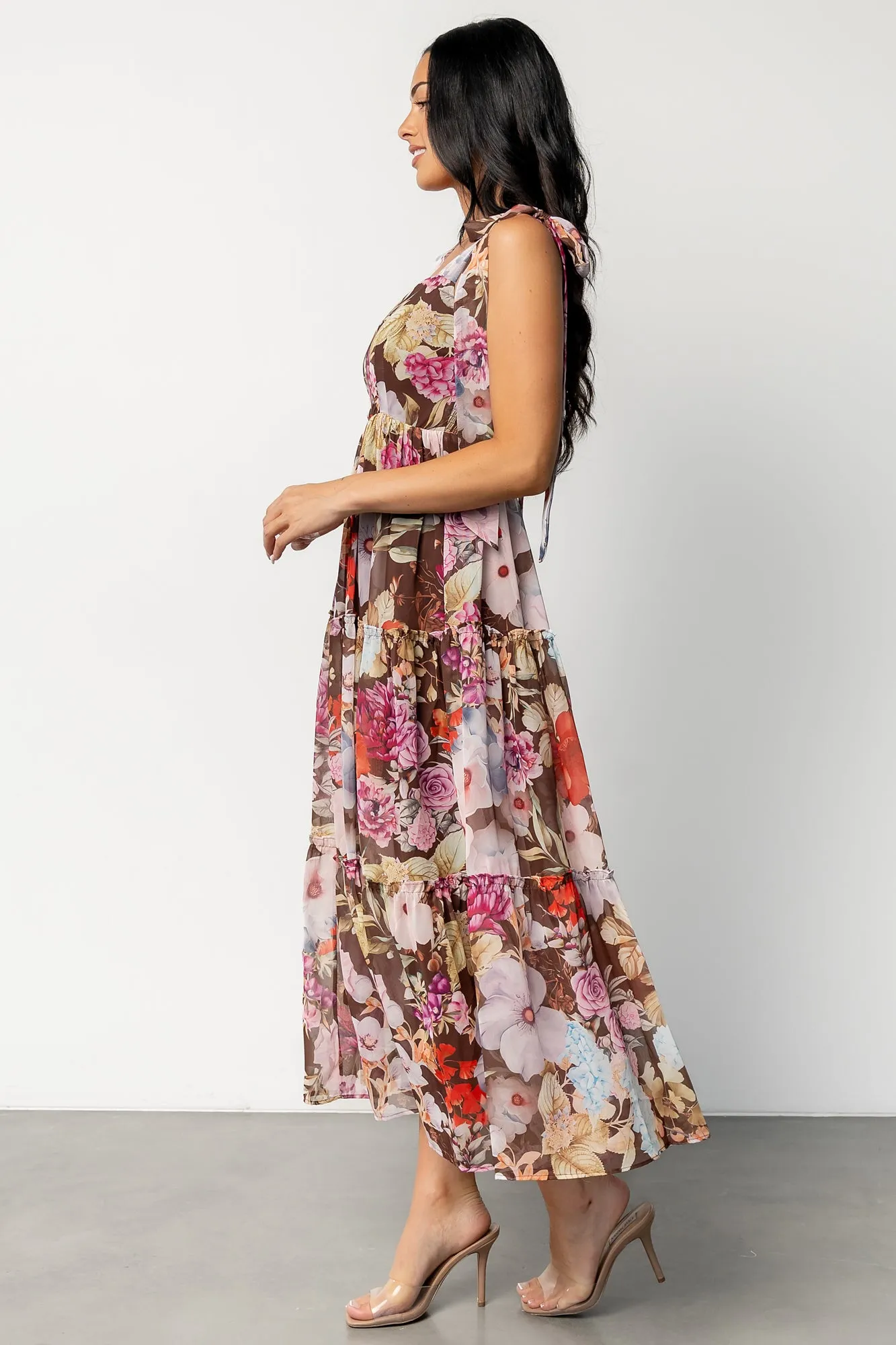 Anita Maxi Dress | Brown Multi Floral sold by Baltic Born product image thumbnail 3