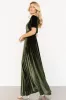 Vivian Velvet Maxi Dress | Olive sold by Baltic Born