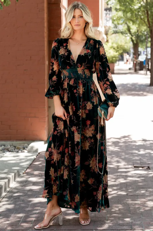 Elina Maxi Dress | Jade Multi Floral sold by Baltic Born