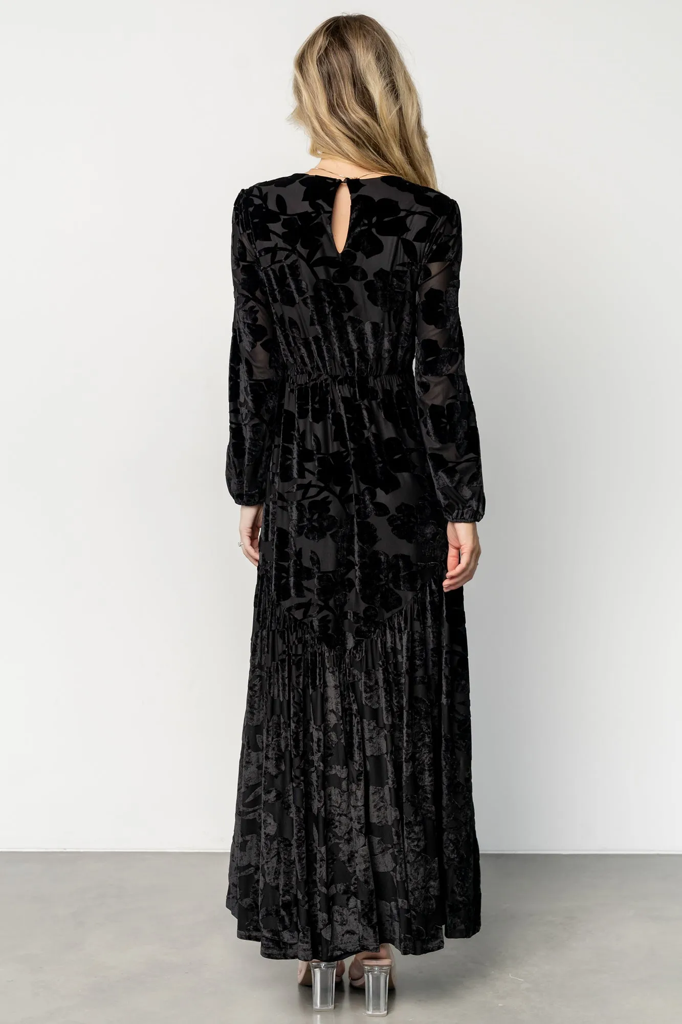 Vienna Velvet Maxi Dress | Black sold by Baltic Born product image thumbnail 4