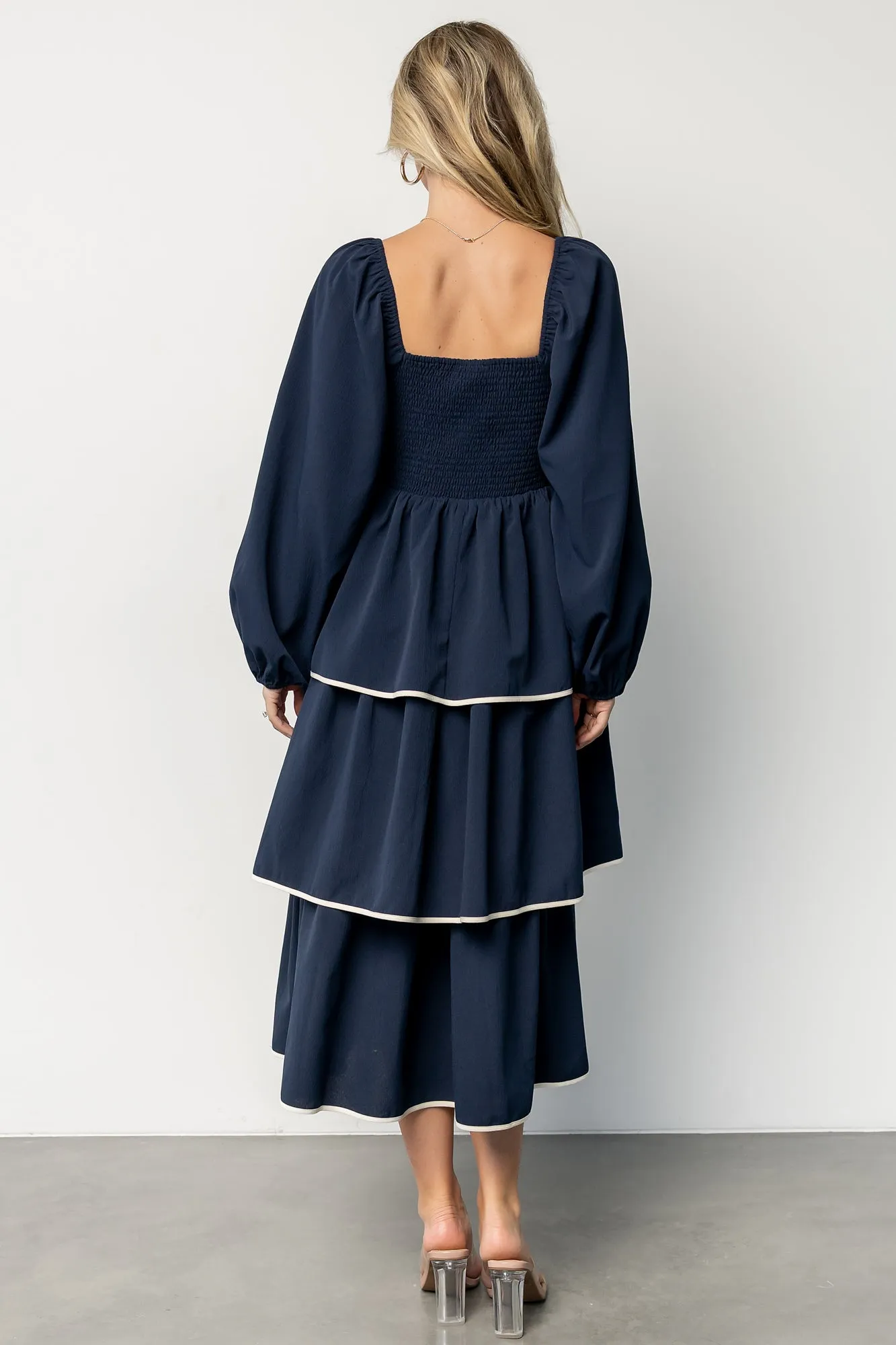 Barcelona Tiered Dress | Navy sold by Baltic Born product image thumbnail 4