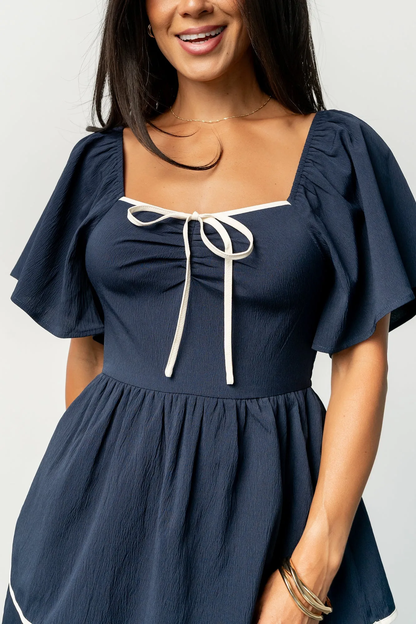 Madrid Tiered Dress | Navy sold by Baltic Born product image thumbnail 2