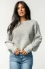 Zadie Striped Sweater | Ivory + Olive sold by Baltic Born