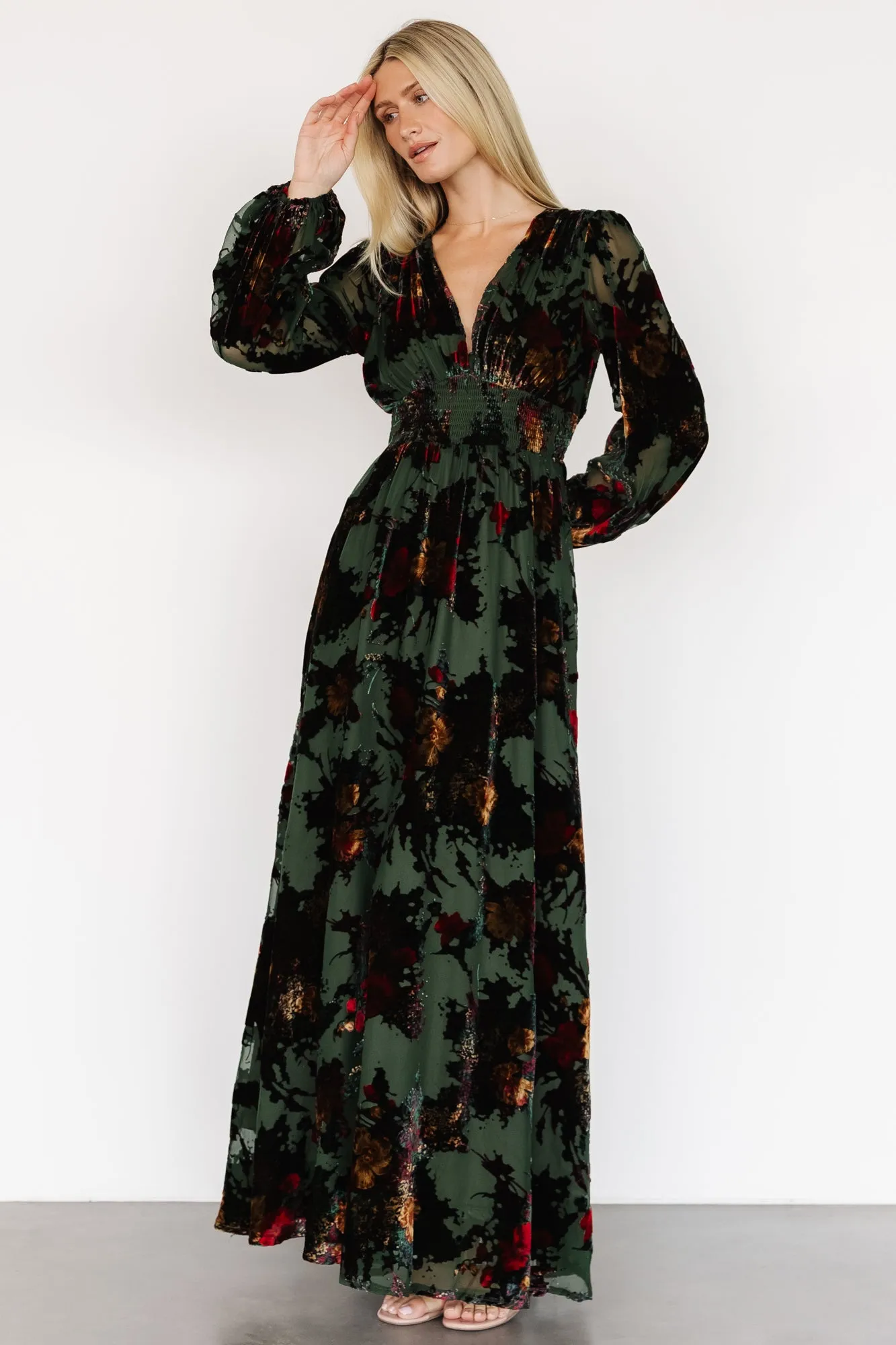 Mikla Maxi Dress | Wintergreen Multi sold by Baltic Born