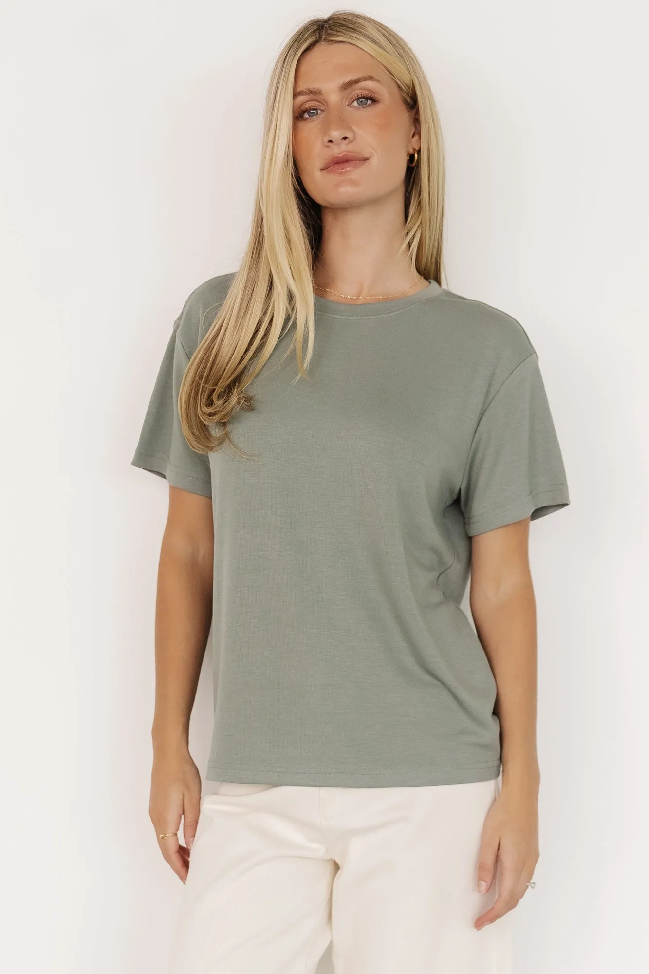 Elliot Relaxed Tee | Sage sold by Baltic Born product image thumbnail 3