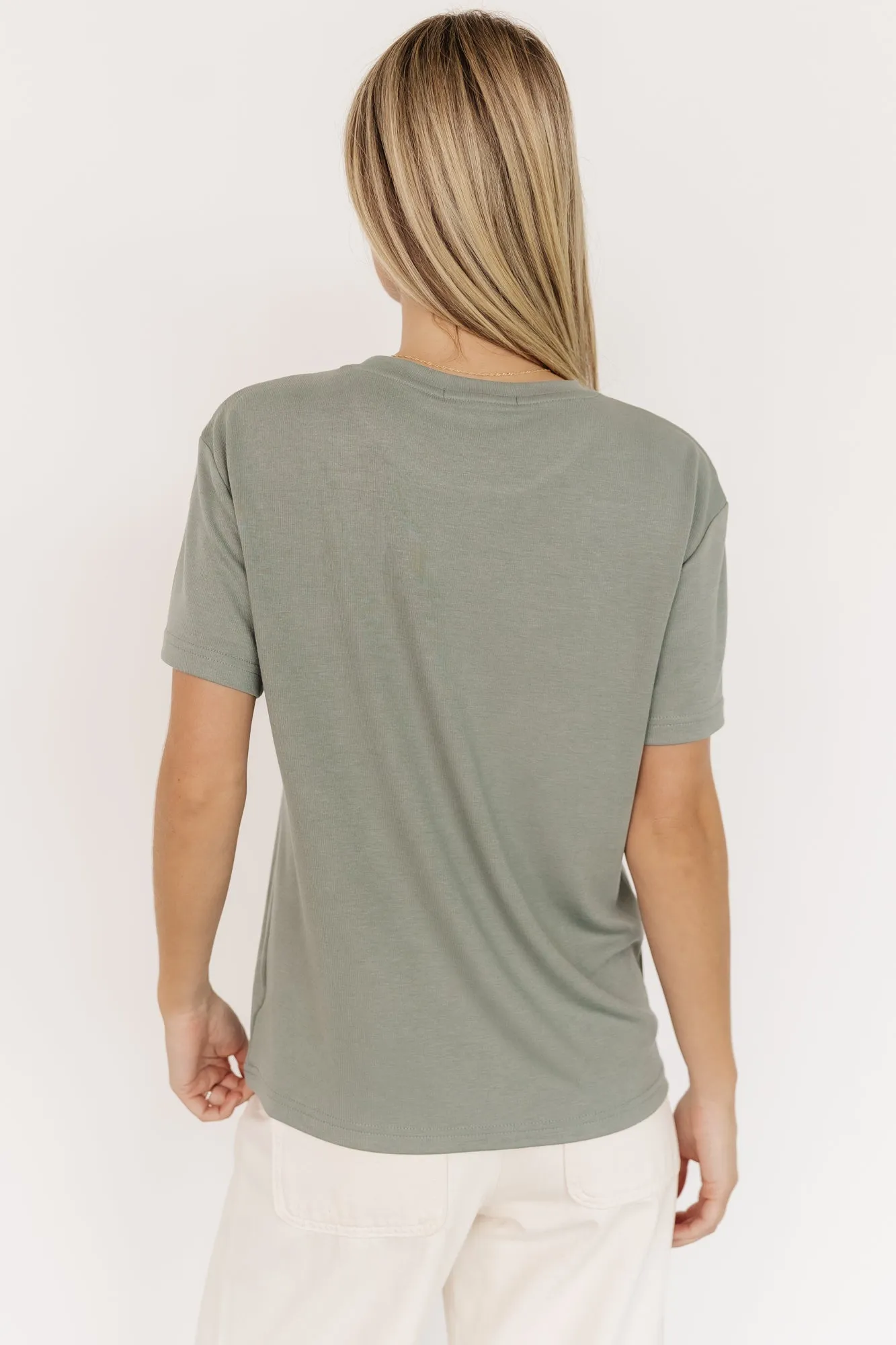 Elliot Relaxed Tee | Sage sold by Baltic Born product image thumbnail 4