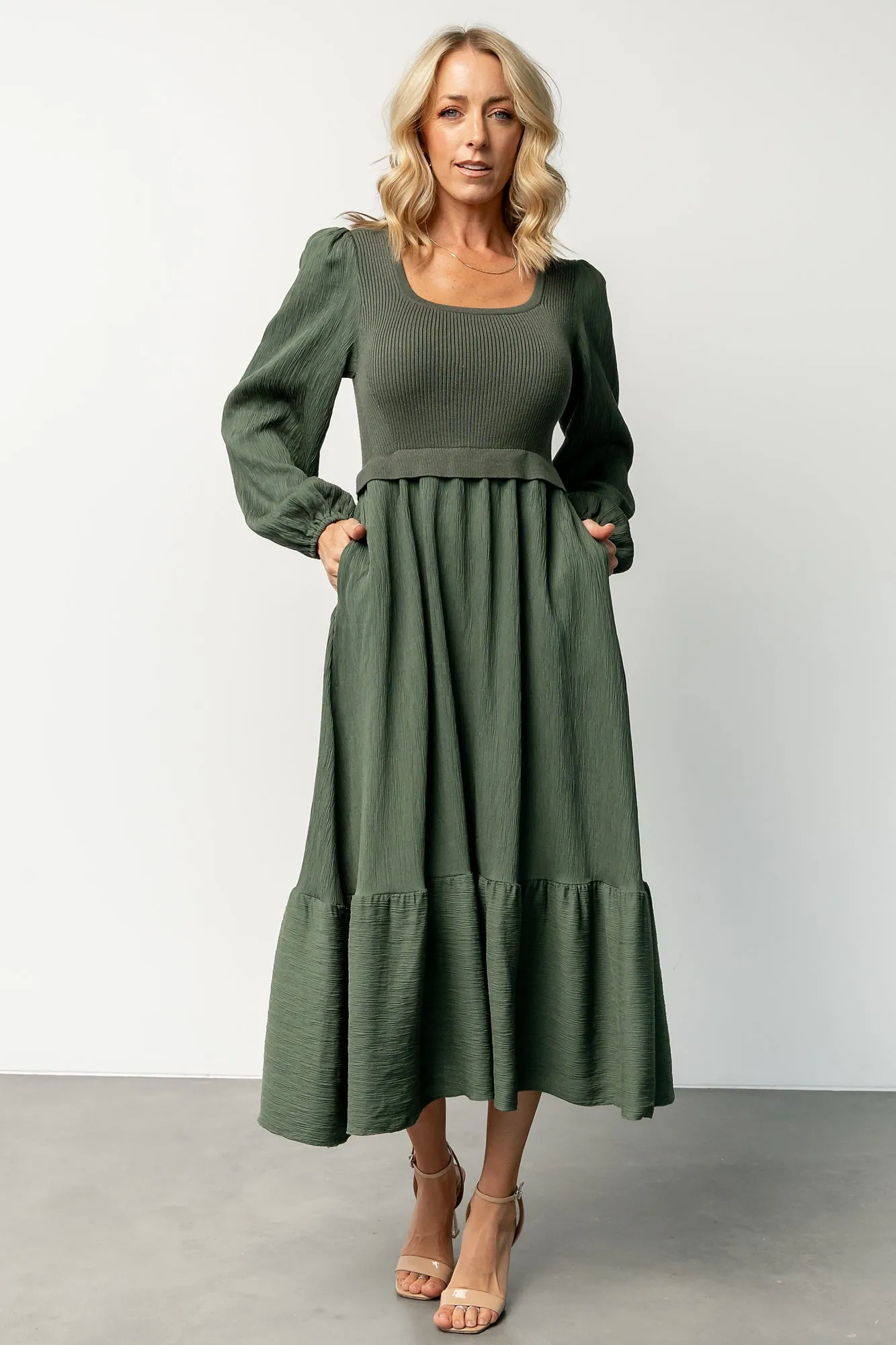 Alva Sweater Dress | Dusty Green sold by Baltic Born product image thumbnail 2