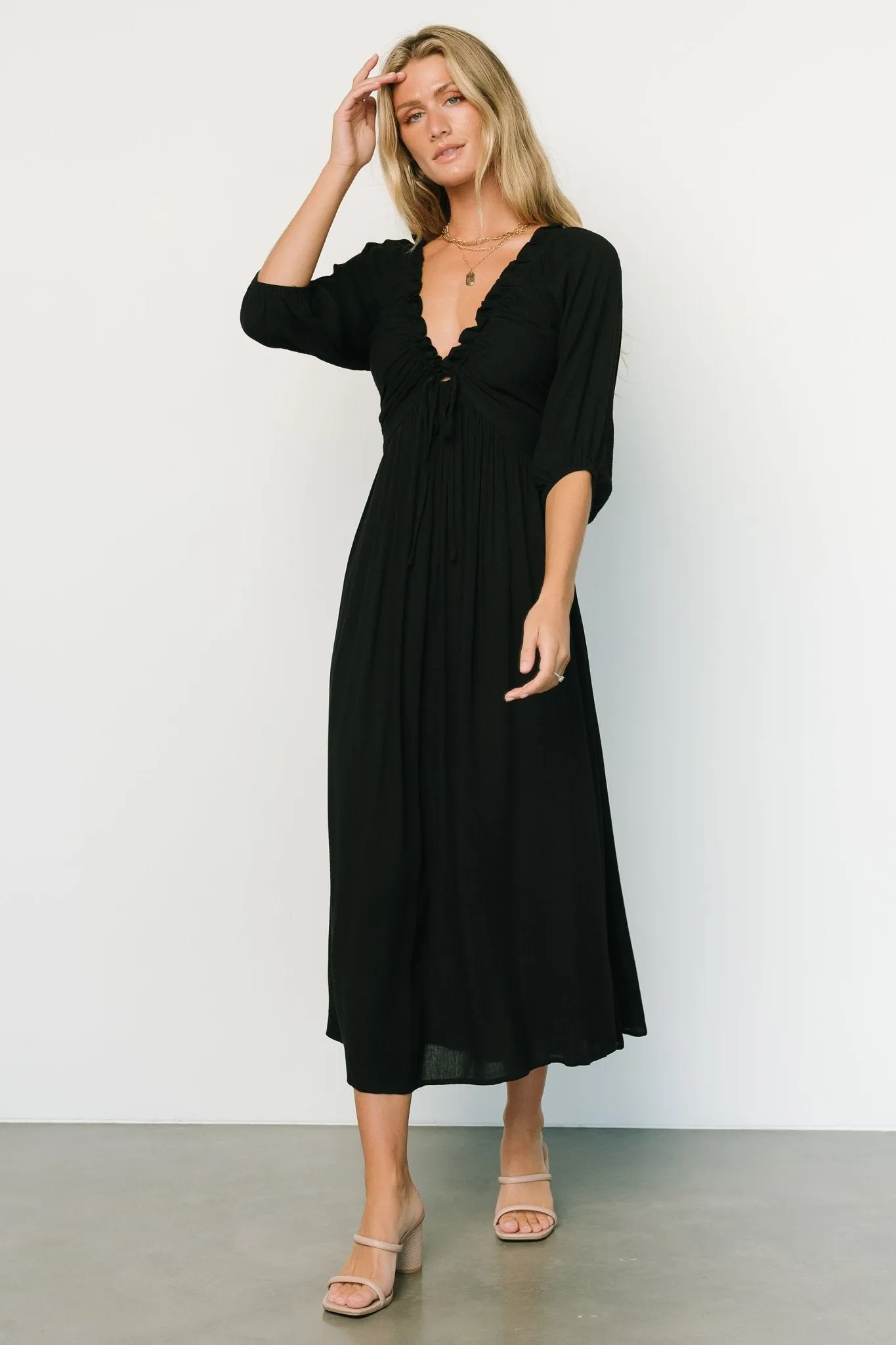Vicki Midi Dress | Black sold by Baltic Born product image thumbnail 5