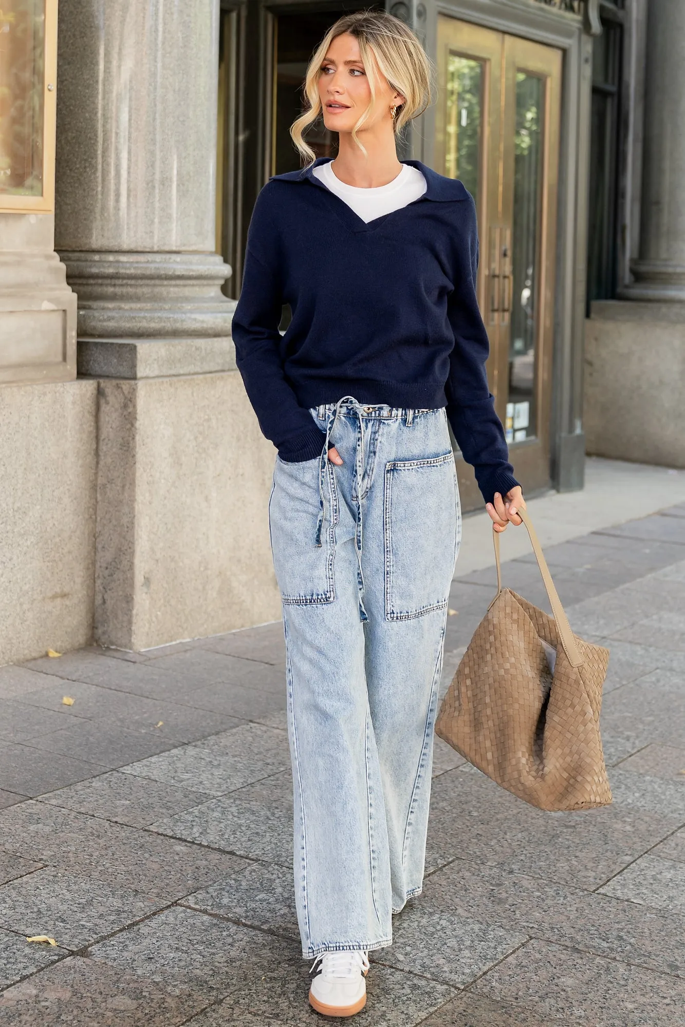 Bodhi Sweater | Navy sold by Baltic Born product image thumbnail 3