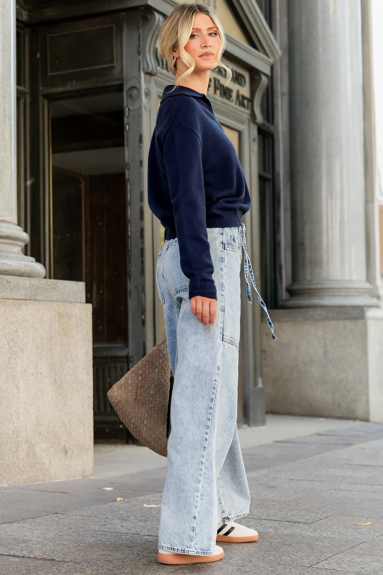 Bodhi Sweater | Navy sold by Baltic Born product image thumbnail 5
