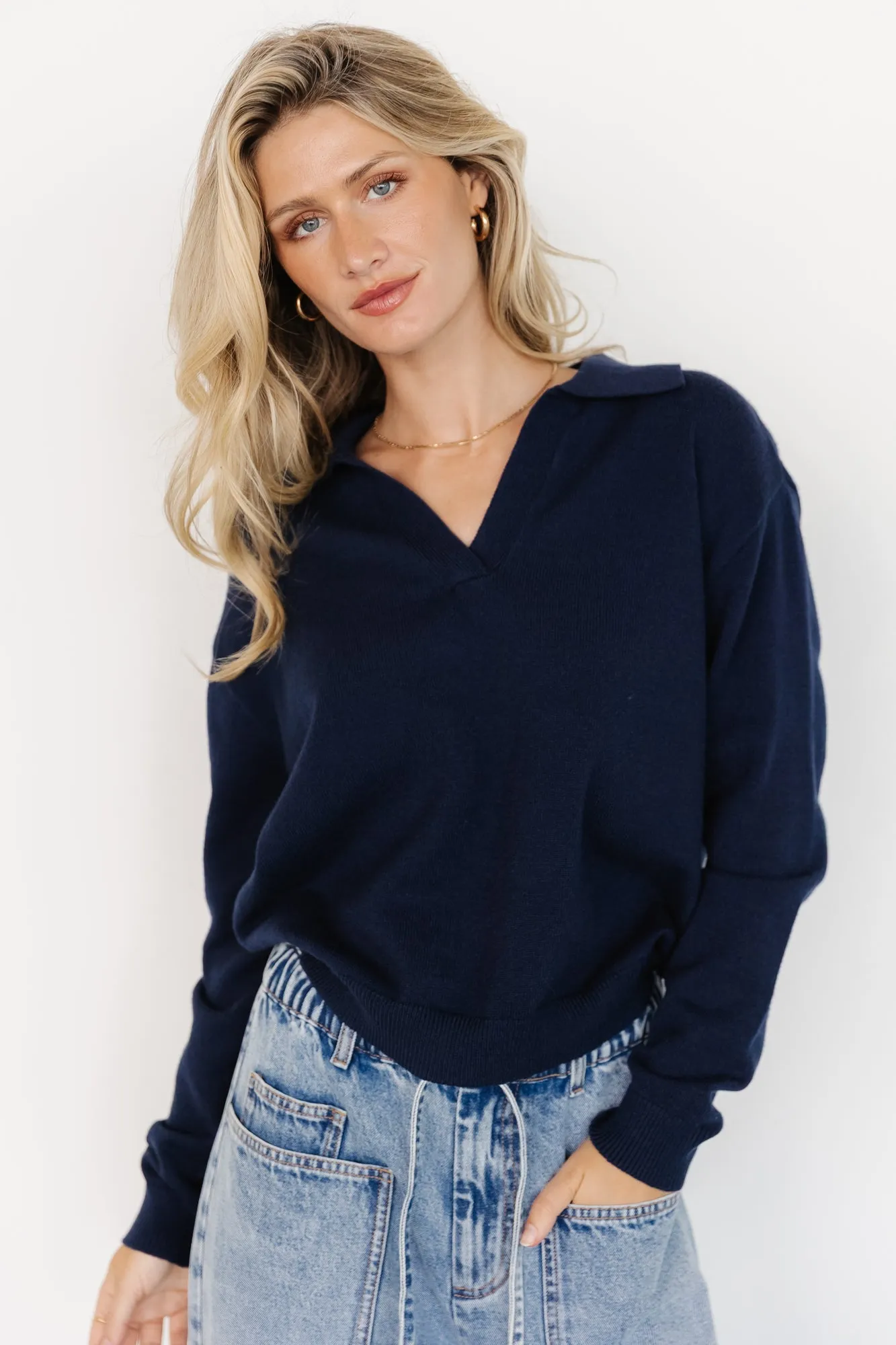 Bodhi Sweater | Navy sold by Baltic Born product image thumbnail 2