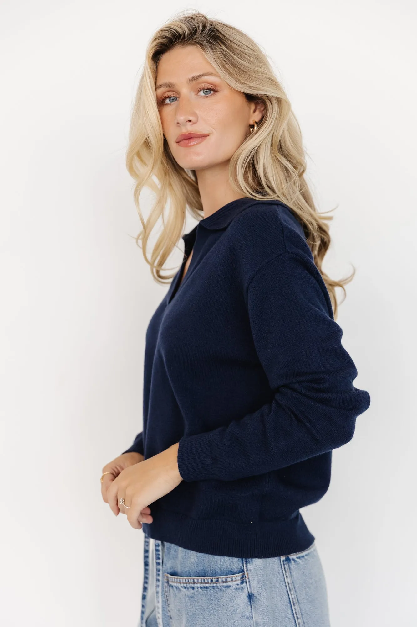 Bodhi Sweater | Navy sold by Baltic Born product image thumbnail 4