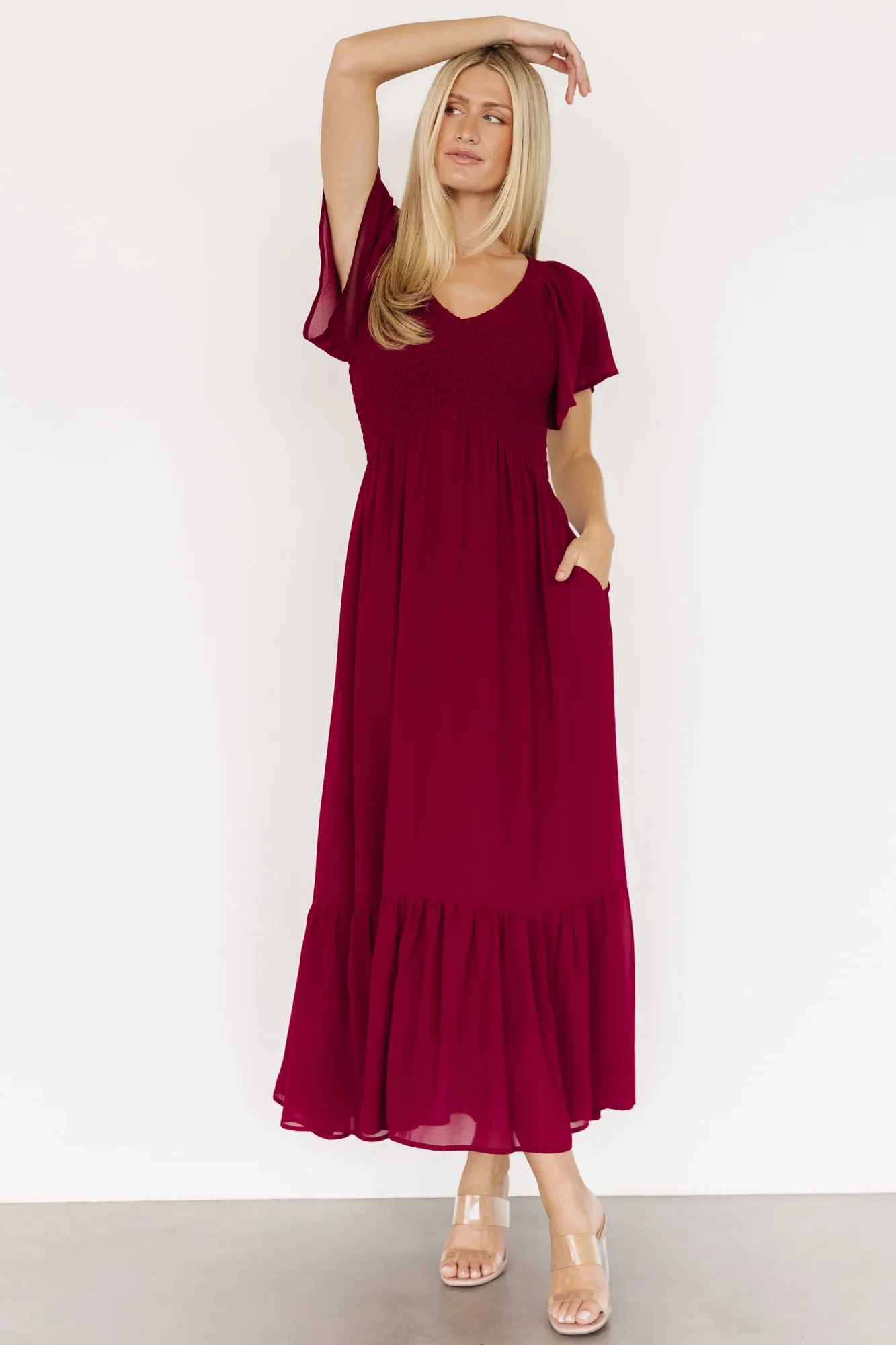 Monica Smocked Dress | Mulberry sold by Baltic Born product image thumbnail 5