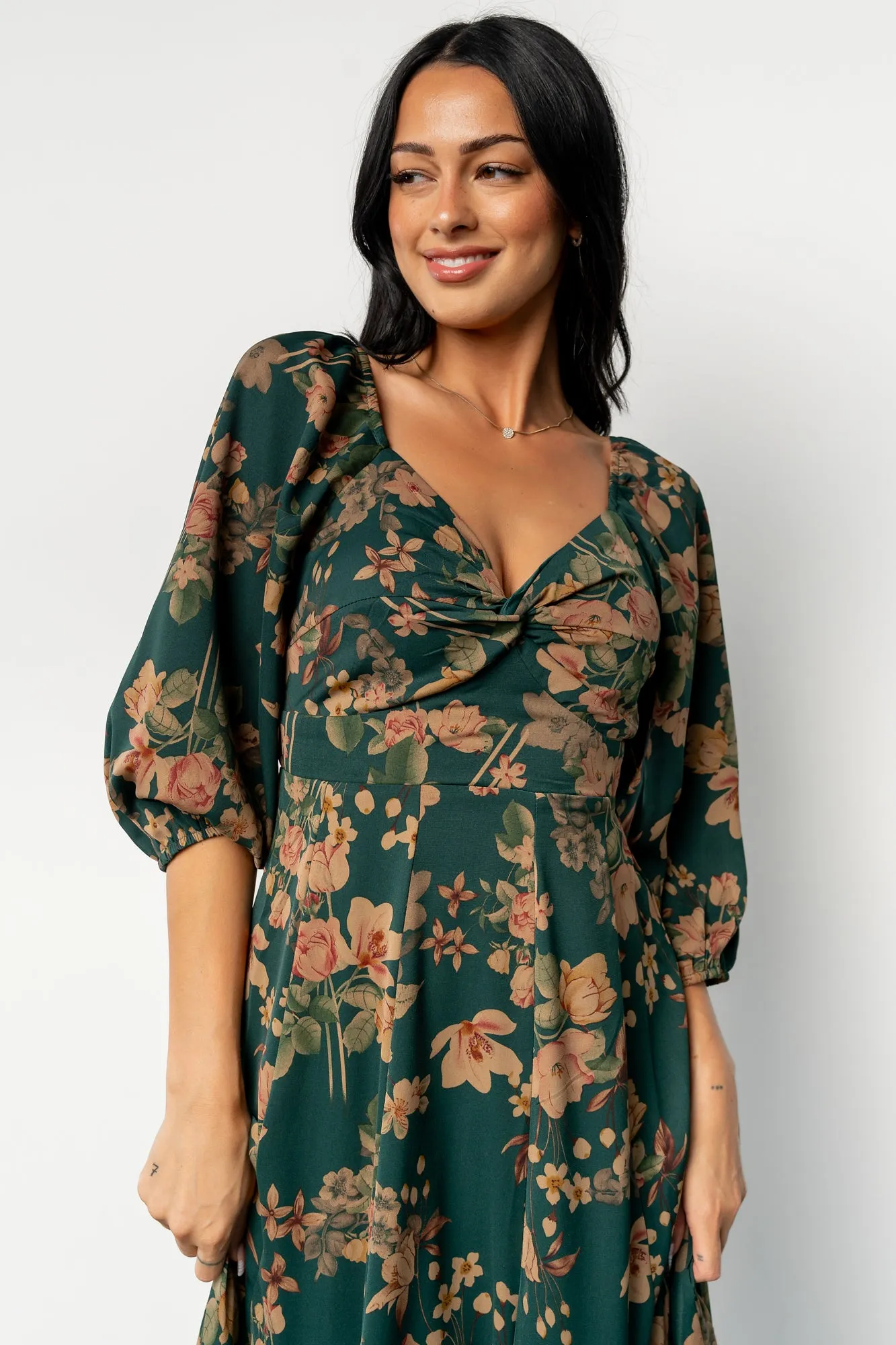 Liesel Maxi Dress | Green + Copper Floral sold by Baltic Born product image thumbnail 2