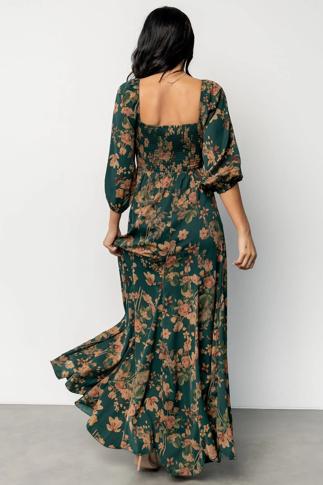 Liesel Maxi Dress | Green + Copper Floral sold by Baltic Born product image thumbnail 4