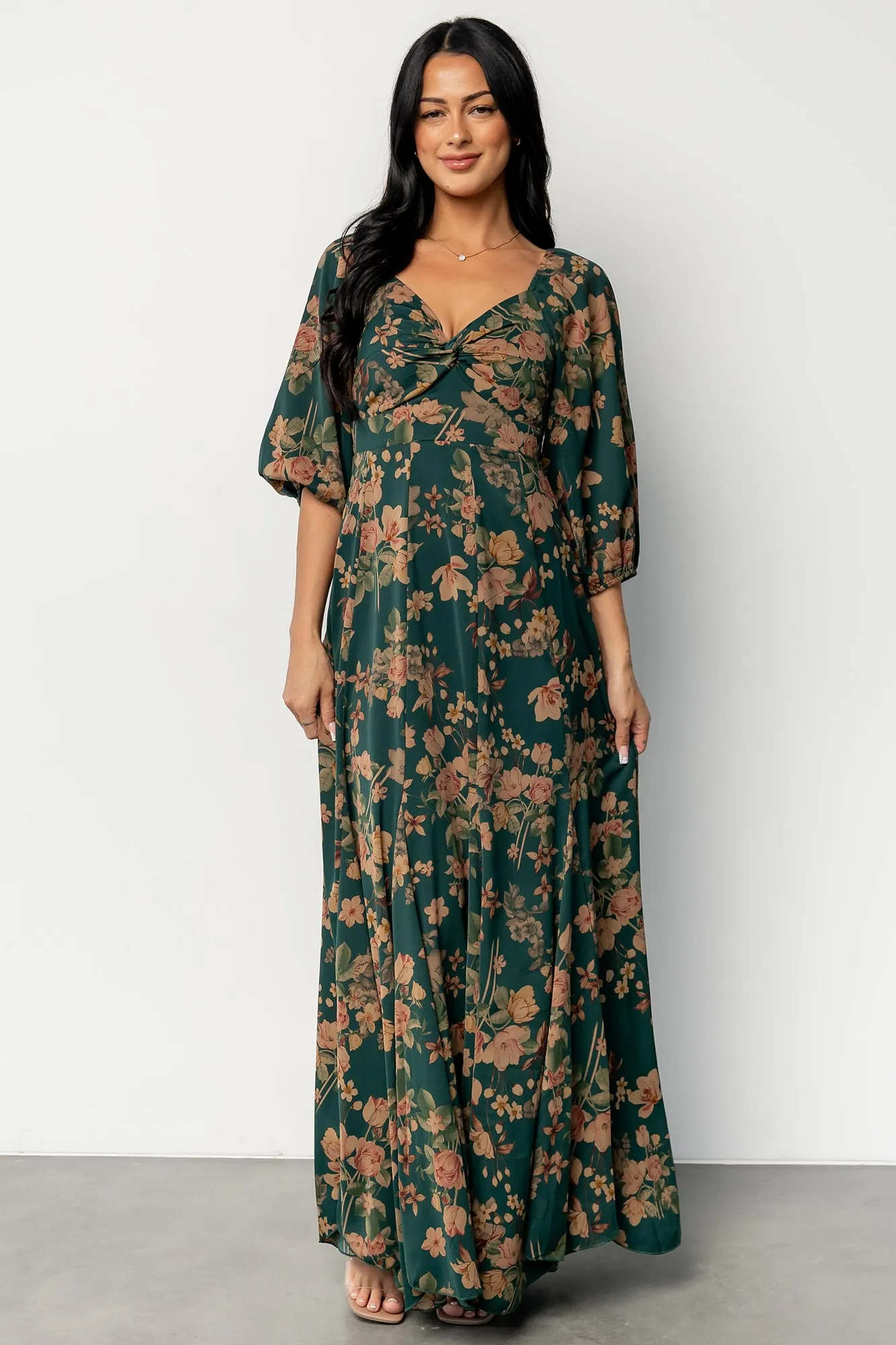 Liesel Maxi Dress | Green + Copper Floral sold by Baltic Born product image thumbnail 5