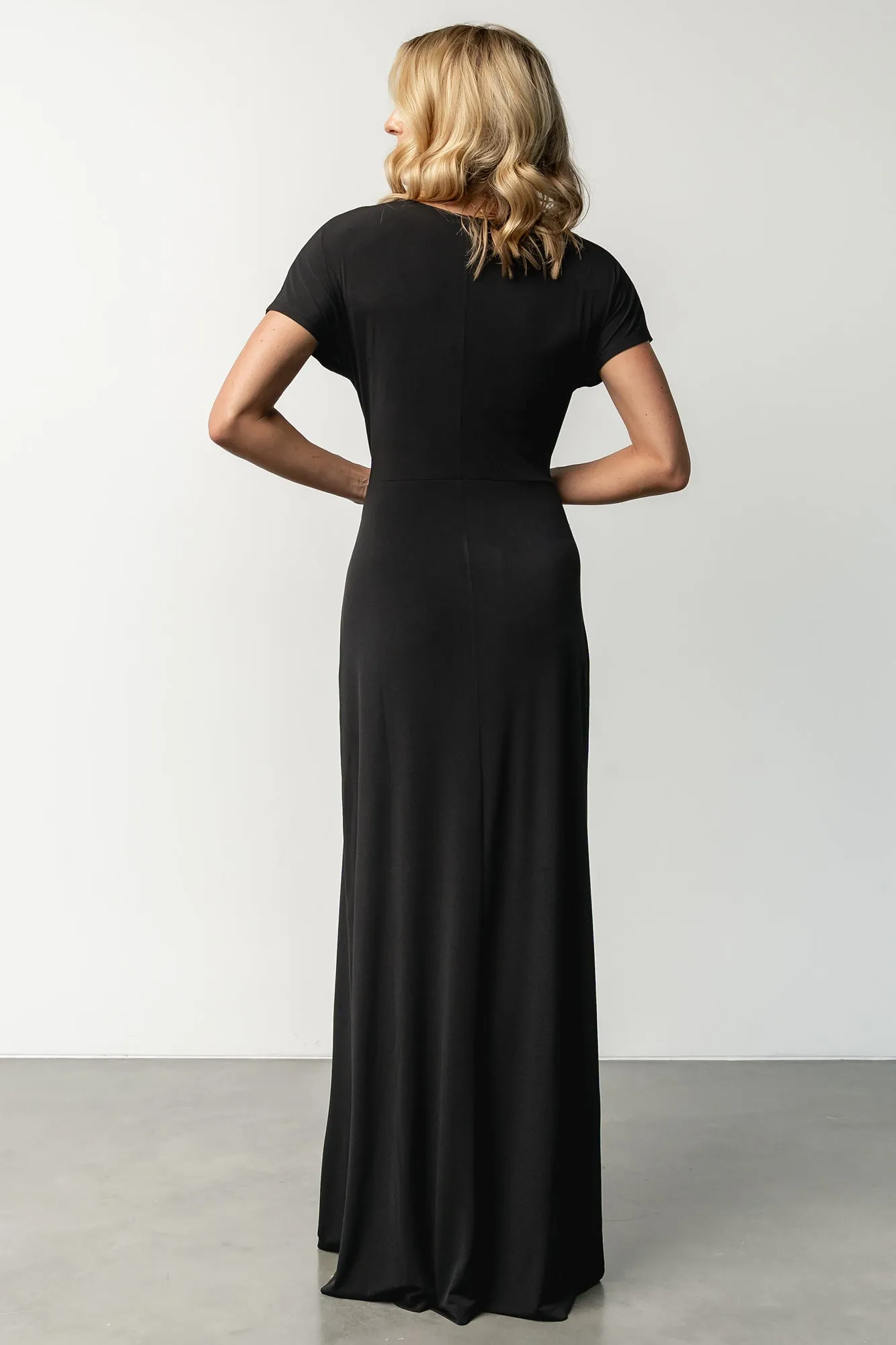 Annaeli Cross Front Maxi Dress | Black sold by Baltic Born product image thumbnail 5
