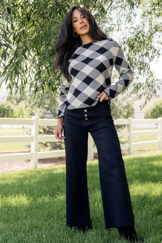 Linnea Sweater | Black + Natural sold by Baltic Born