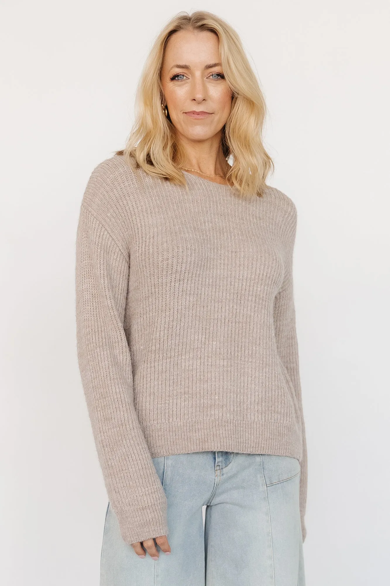 Viola Tie Back Sweater | Natural sold by Baltic Born product image thumbnail 3