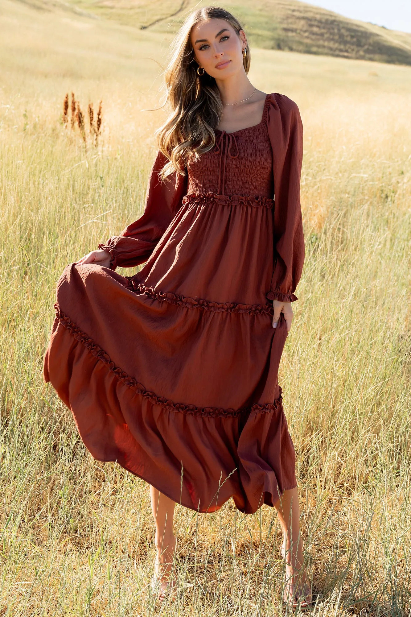 Britta Maxi Dress | Cinnamon sold by Baltic Born