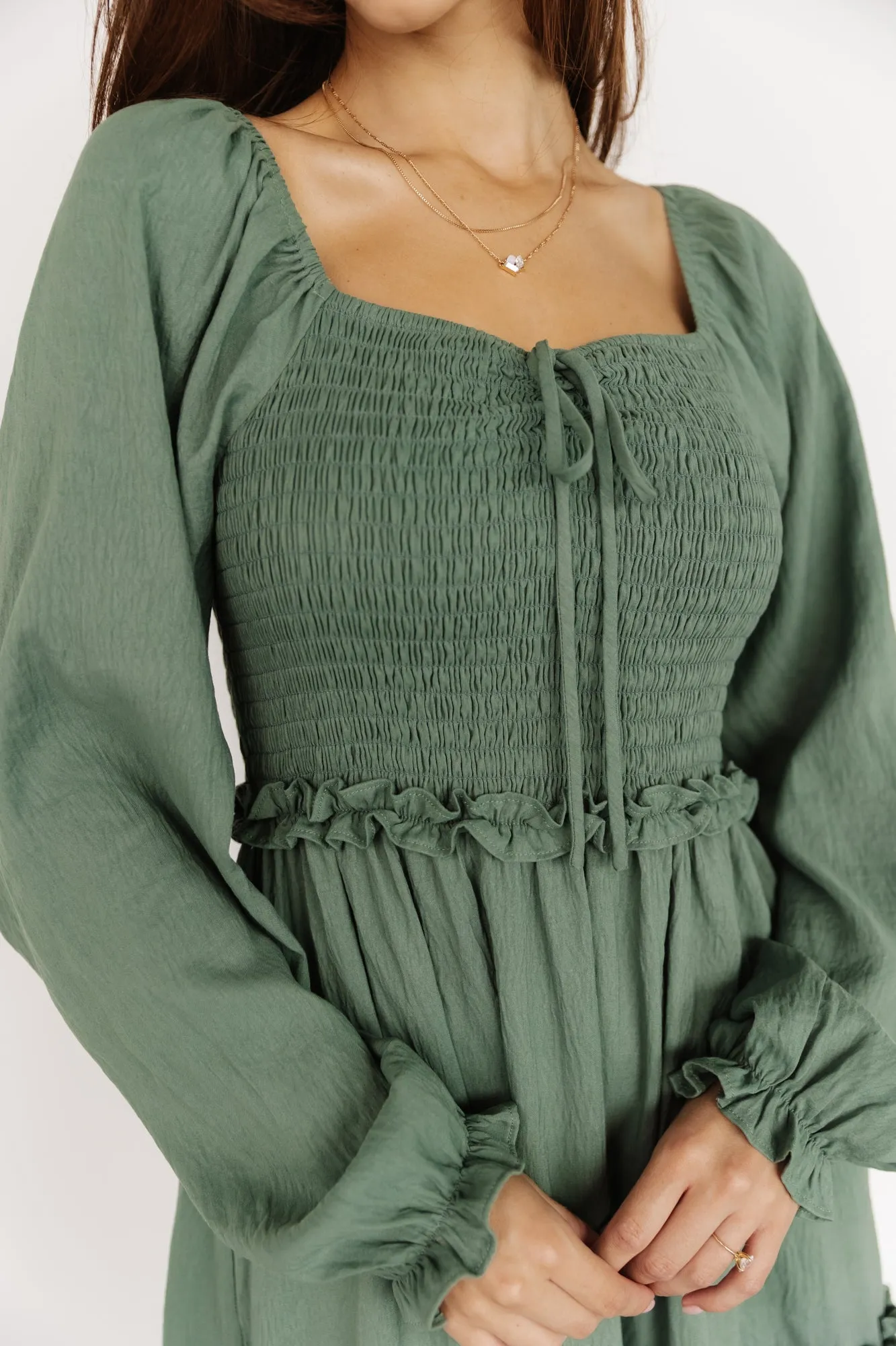 Britta Maxi Dress | Dark Sage sold by Baltic Born product image thumbnail 5